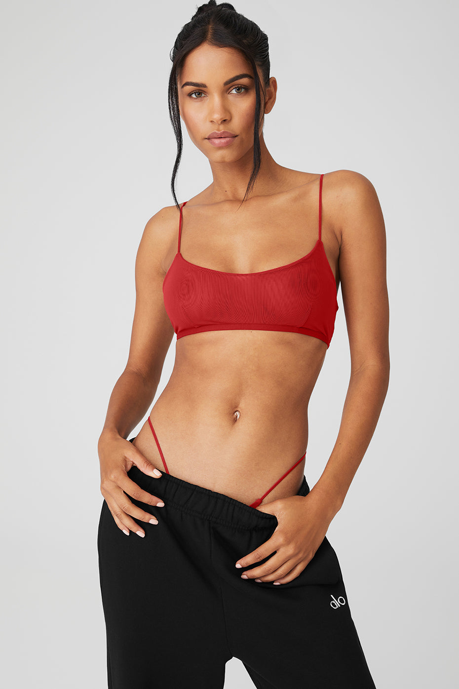 Red Women's Alo Yoga Airmesh Venus Thong Underwear | XHJ-028573