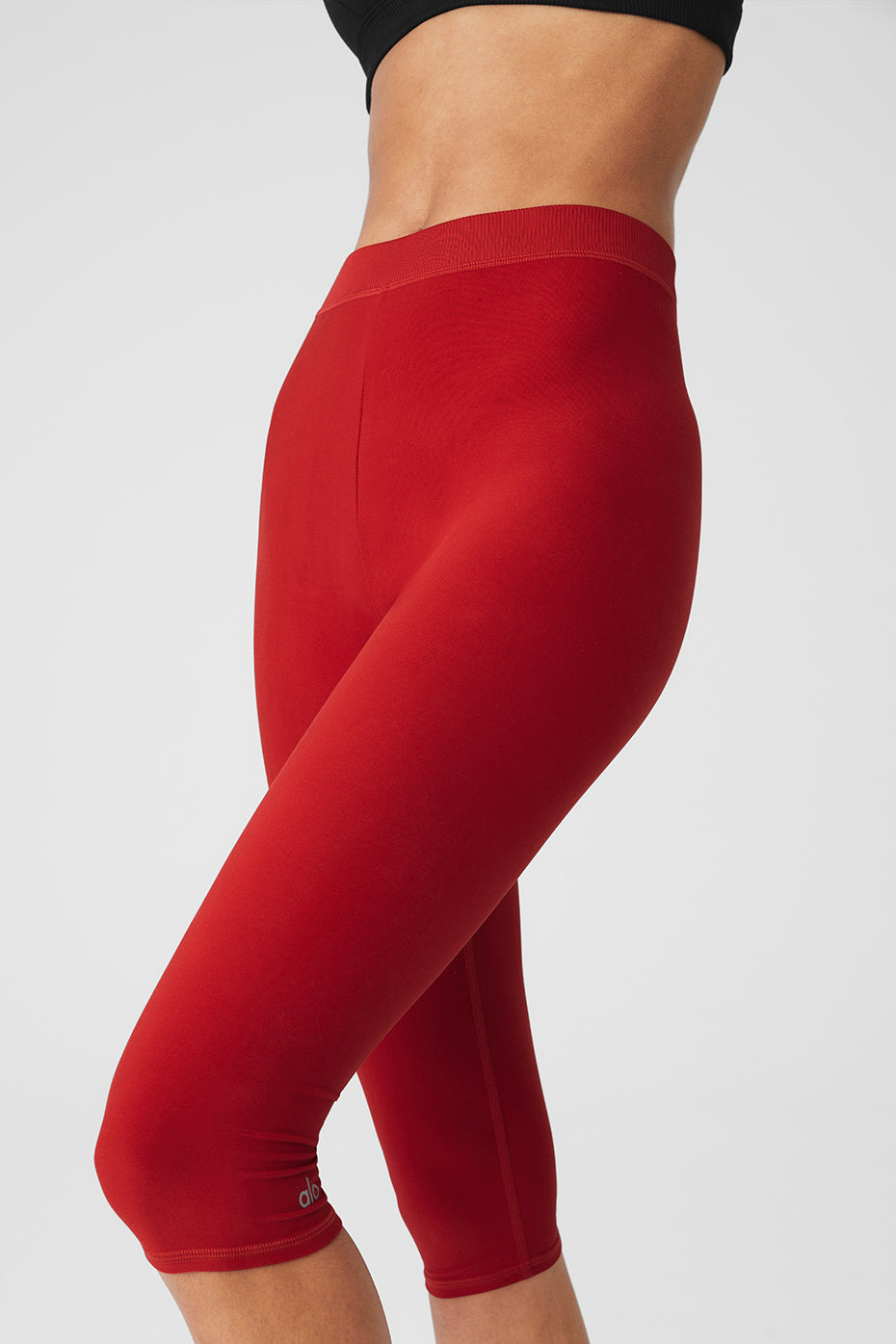 Red Women's Alo Yoga Alosoft High-Waist Iconic 90'sri Leggings | EMP-507683