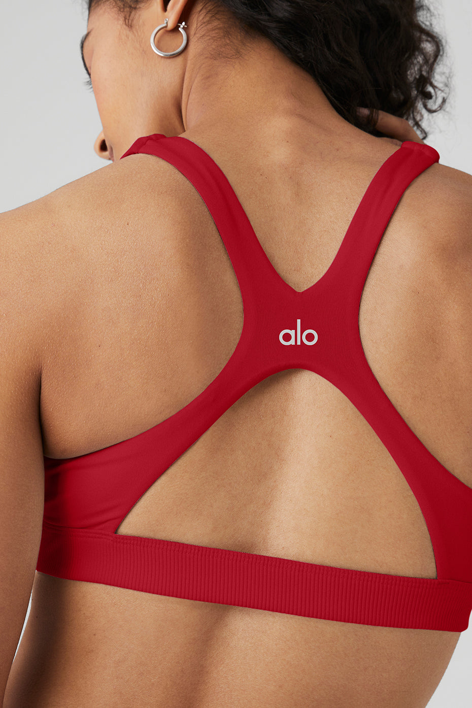 Red Women's Alo Yoga Alosoft Show Stopper Bras | OYP-176528