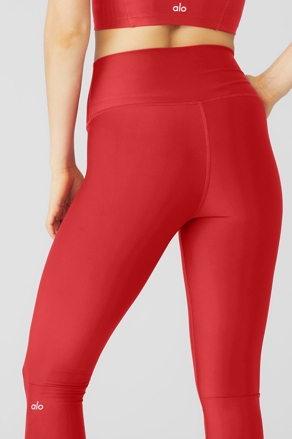 Red Women's Alo Yoga High-Waist Airlift Leggings | GKX-190542