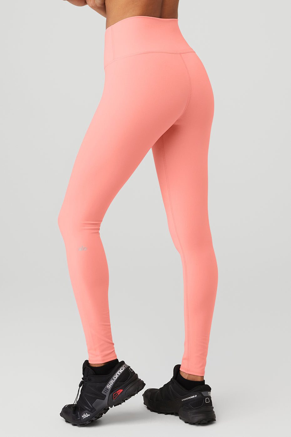 Rose Pink Women's Alo Yoga High-Waist Airbrush Leggings | PAT-547269