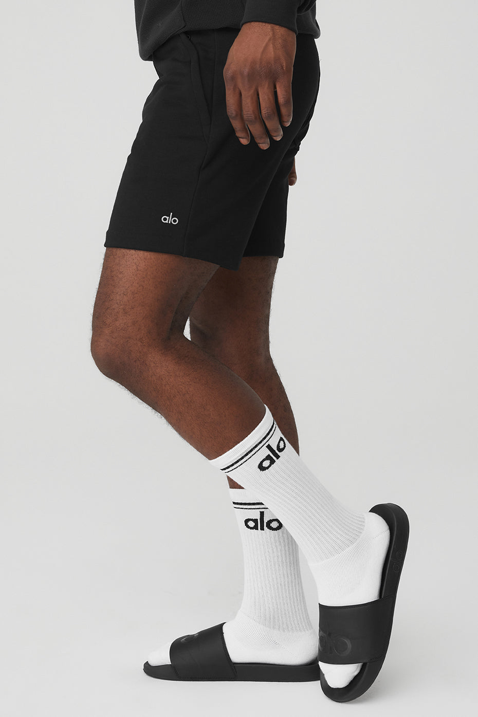 White / Black Women's Alo Yoga Throwback Socks | EQM-708264