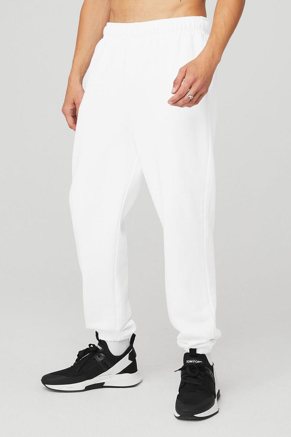 White Men\'s Alo Yoga Accolade Sweatpants | KSF-801532