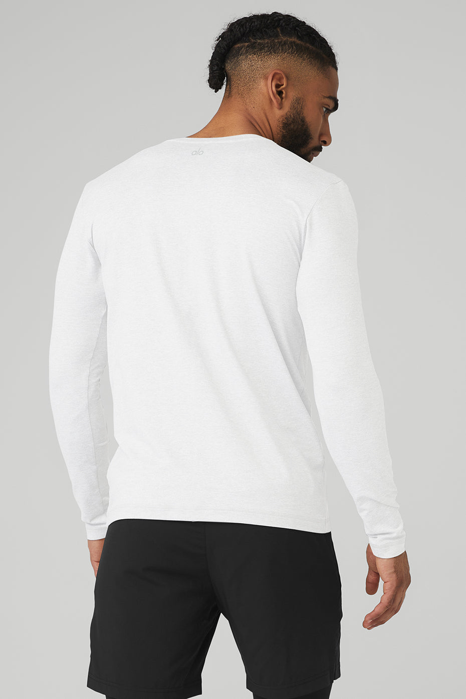 White Men's Alo Yoga Conquer Reform Crewneck Long Sleeve | OHP-248506