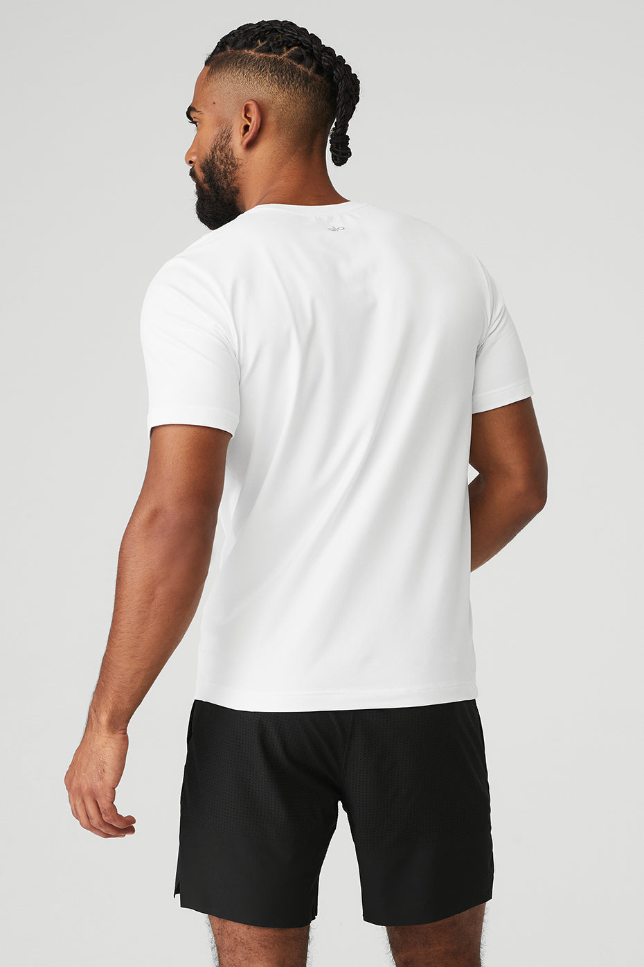 White Men's Alo Yoga Conquer Reform Crewneck Short Sleeve | ORF-762194