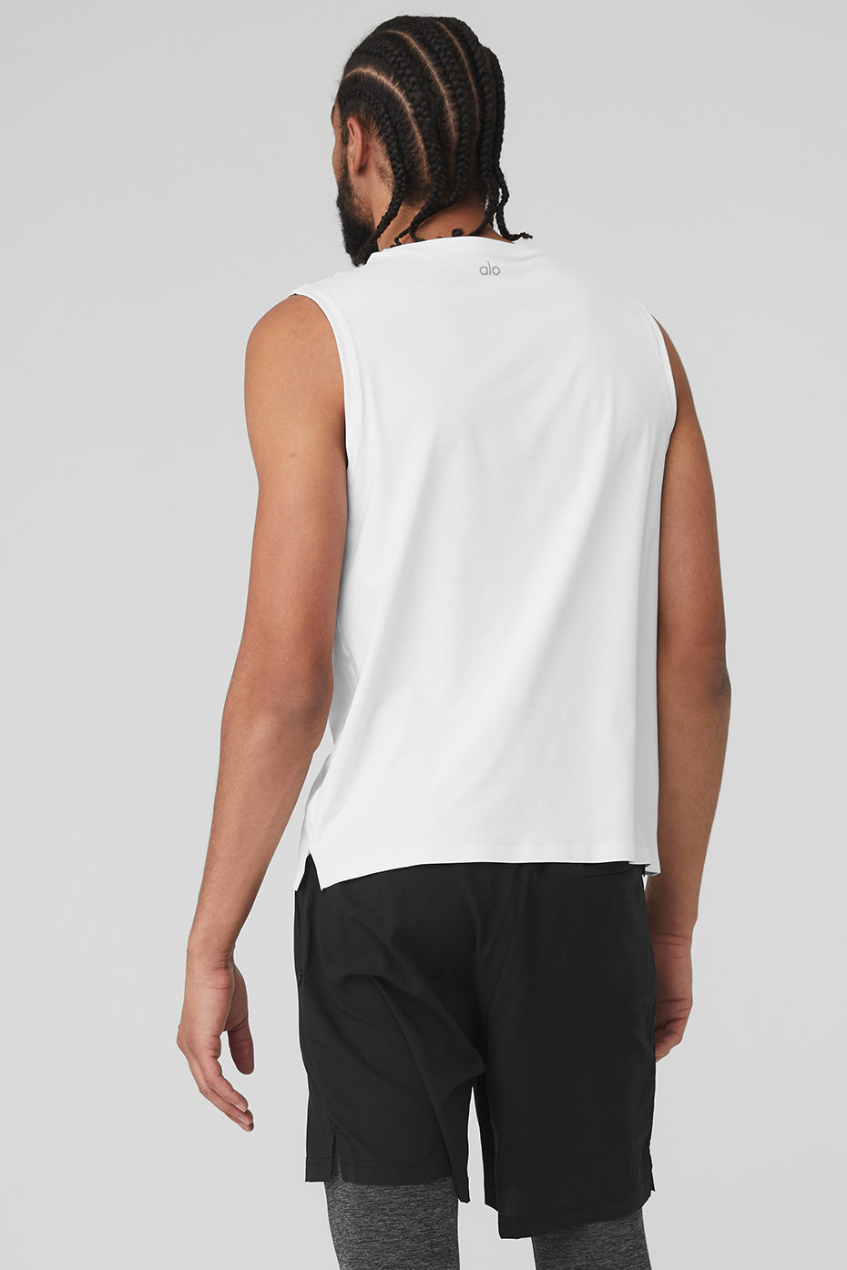 White Men's Alo Yoga Idol Performance Tanks | SZT-610723