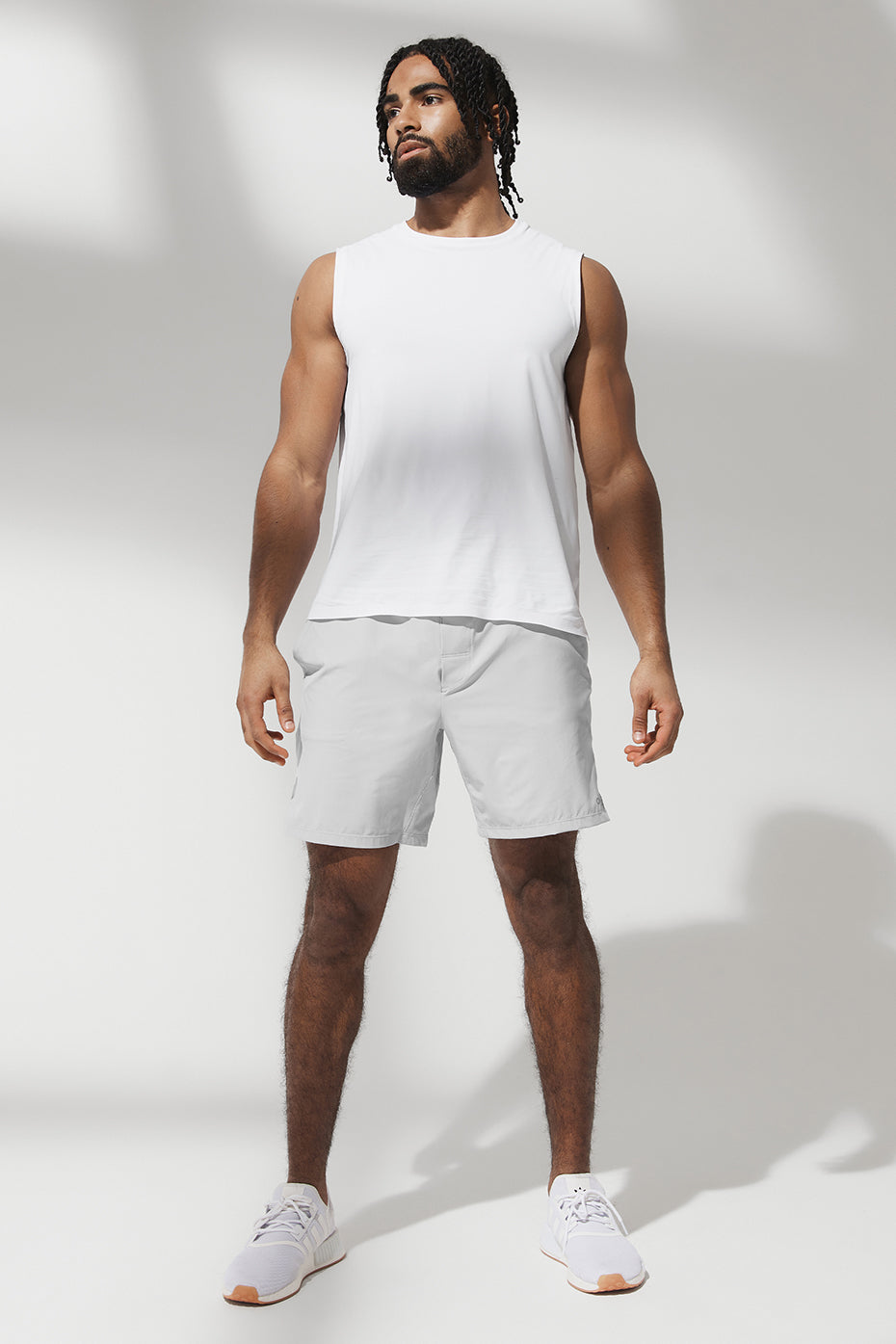 White Men's Alo Yoga Idol Performance Tanks | SZT-610723