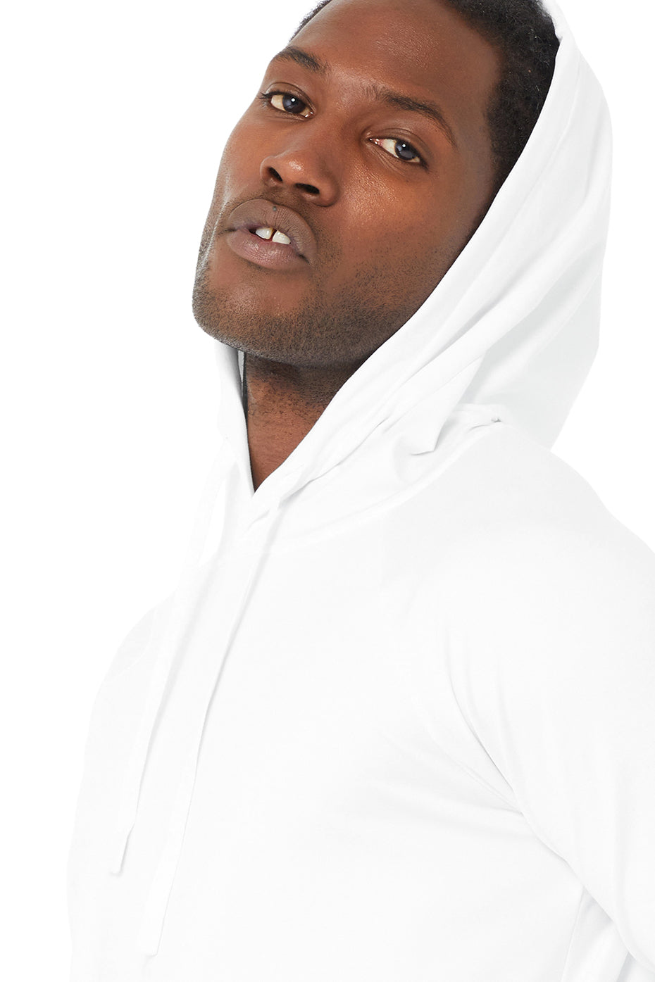 White Men's Alo Yoga The Conquer Hoodie | HZQ-259608