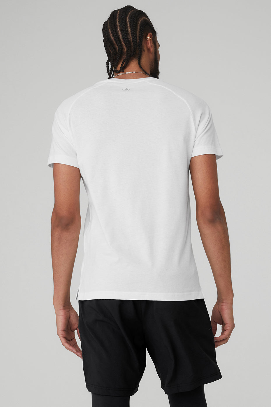 White Men's Alo Yoga The Triumph Crew Neck Tee Short Sleeve | TZS-415908