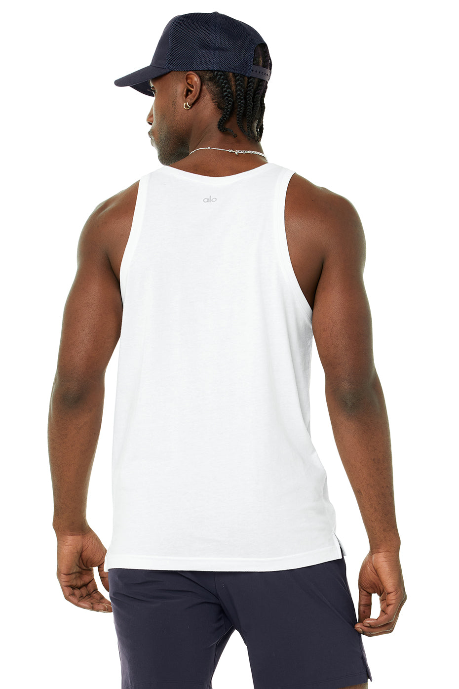 White Men's Alo Yoga Triumph Tanks | IXU-263480