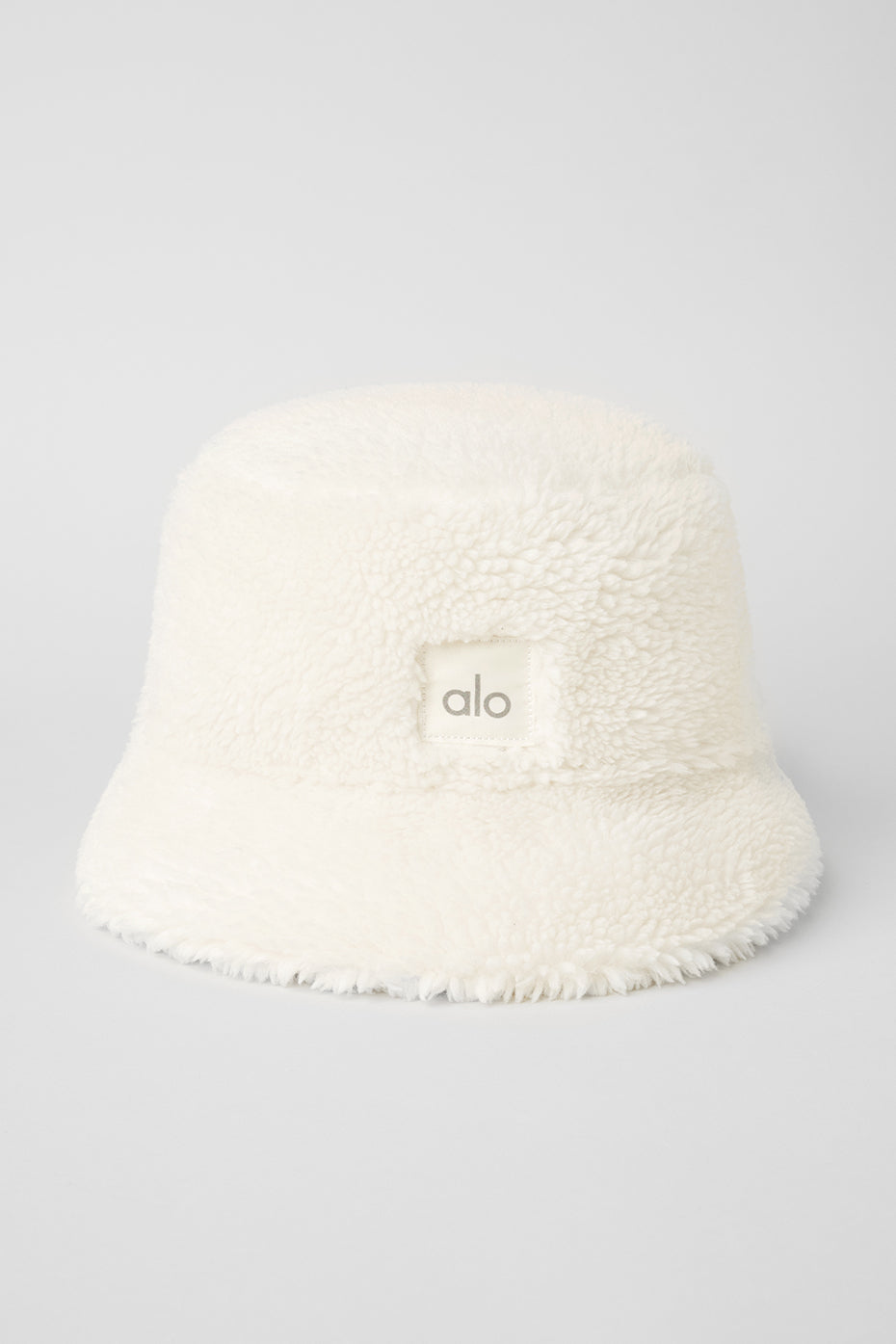 White Unisex Alo Yoga Foxy Sherpa Bucket Hats | KDC-135469