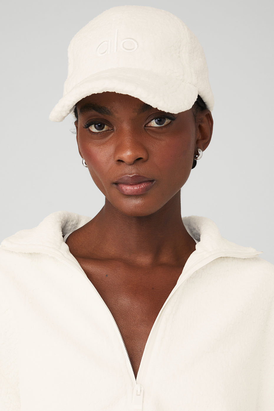 White Unisex Alo Yoga Micro Sherpa Off-Duty Hats | YEW-136278