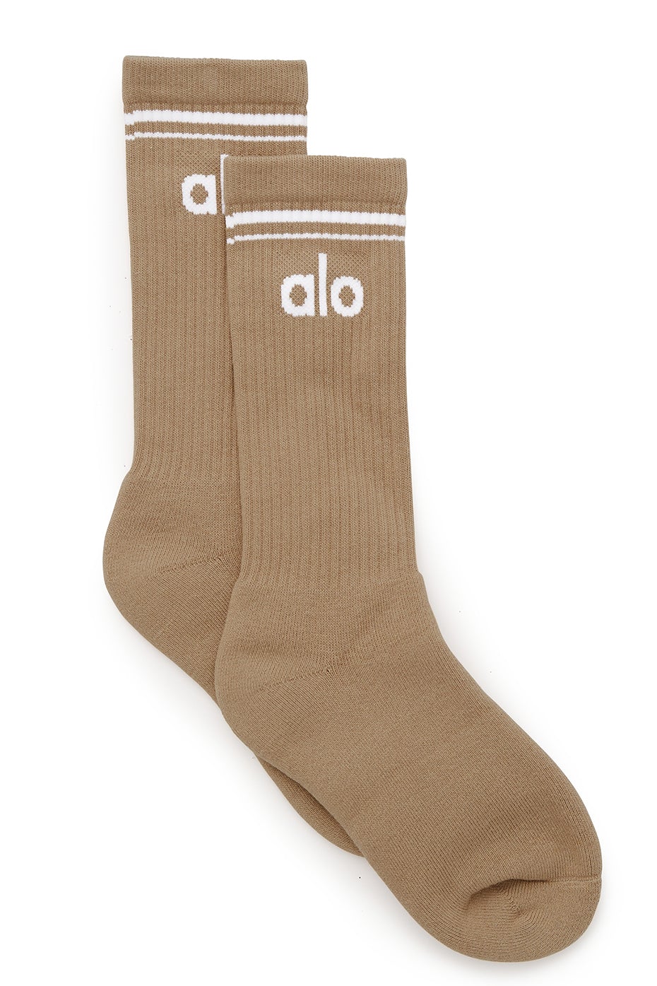 White Unisex Alo Yoga Throwback Socks | IHF-902371