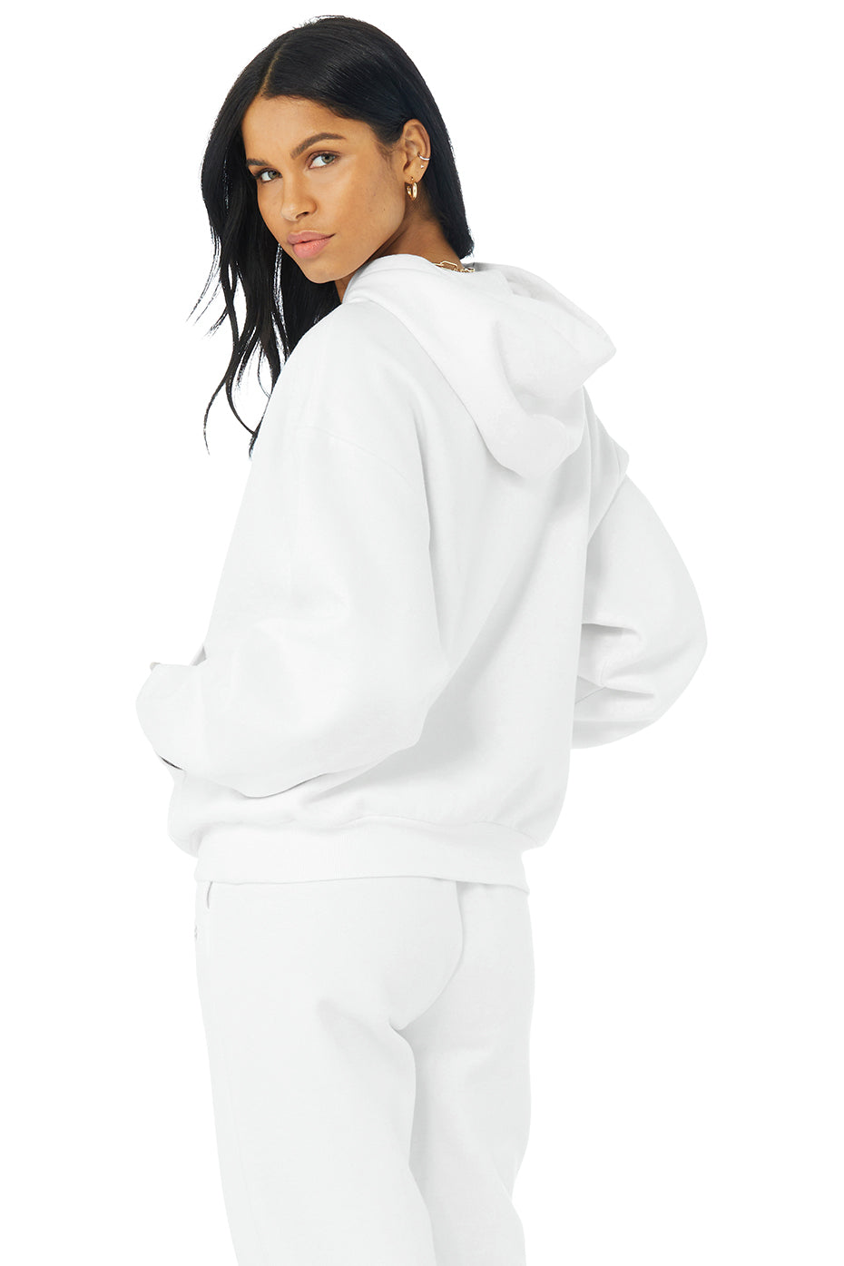 White Women's Alo Yoga Accolade Hoodie | PJL-082765