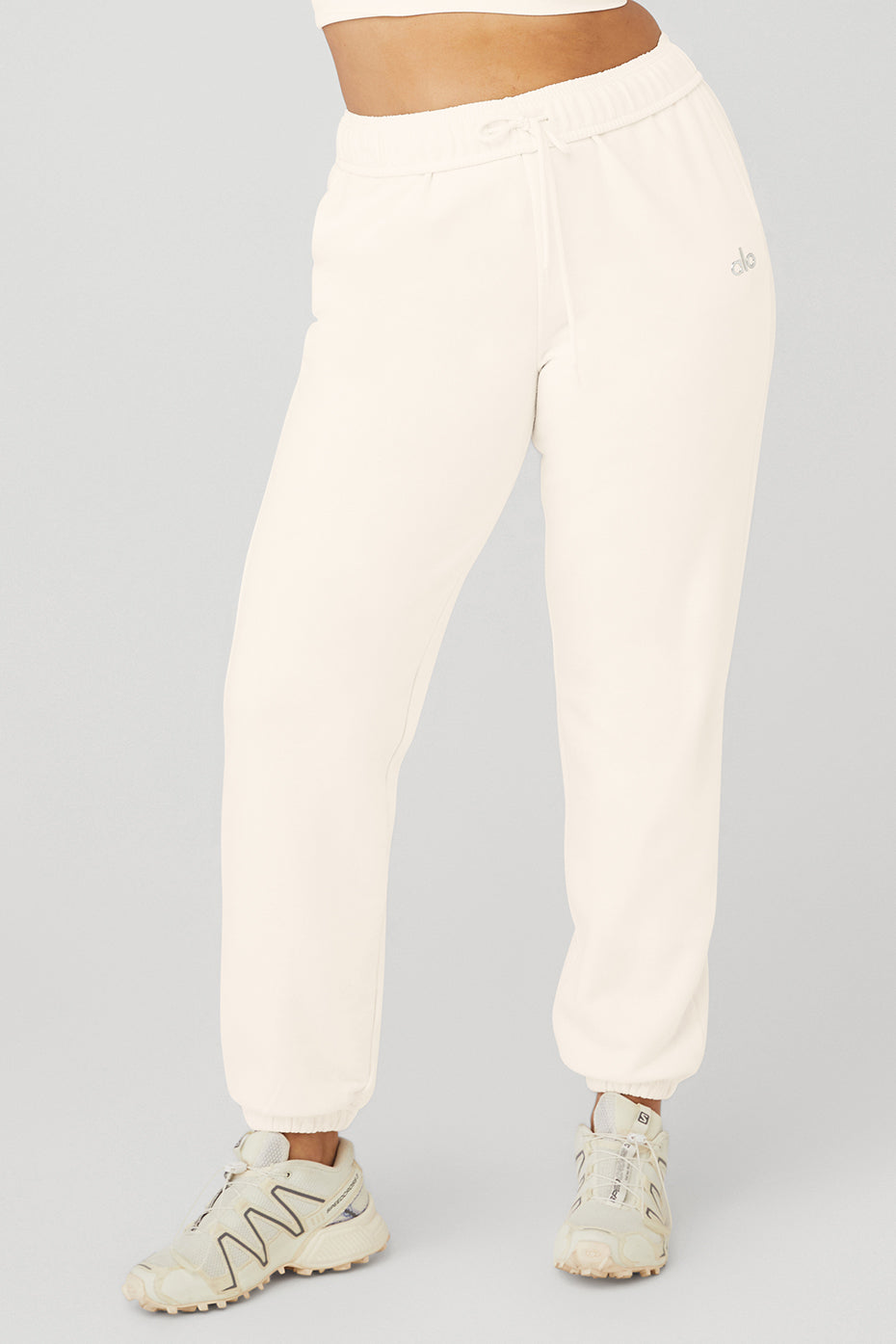 White Women's Alo Yoga Accolade Sweatpants | TBU-235076