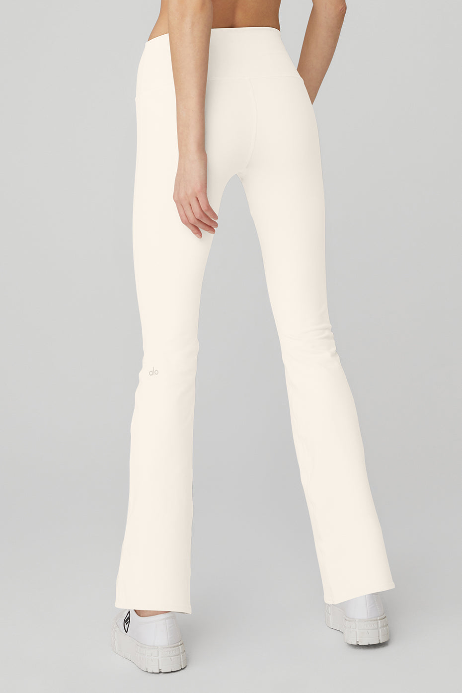 White Women's Alo Yoga Airbrush High-Waist 7/8 Bootcut Leggings | VJP-295146