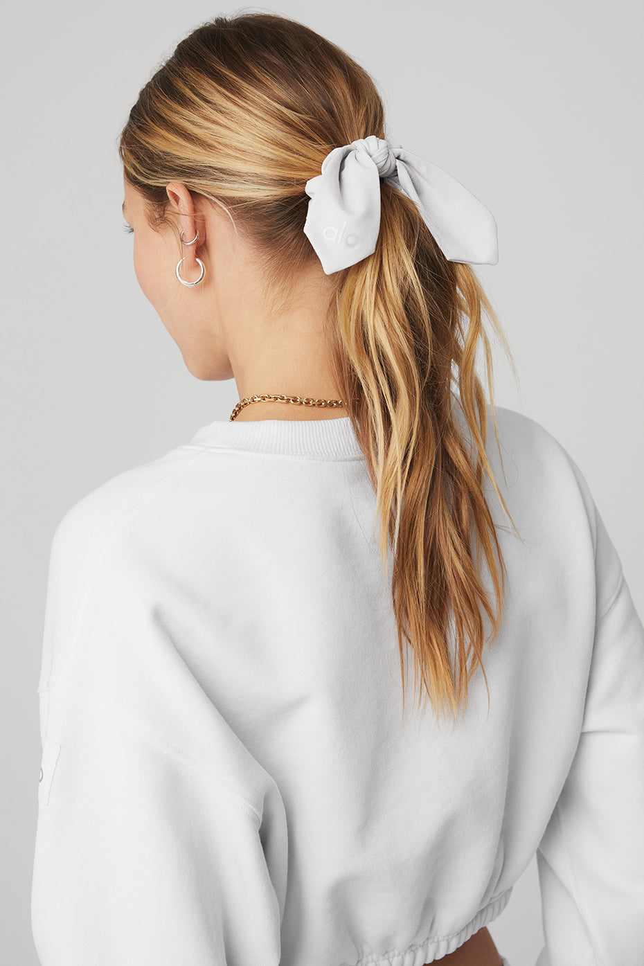 White Women's Alo Yoga Alosoft Rhythm Scrunchie Hair Accessories | CNS-028594