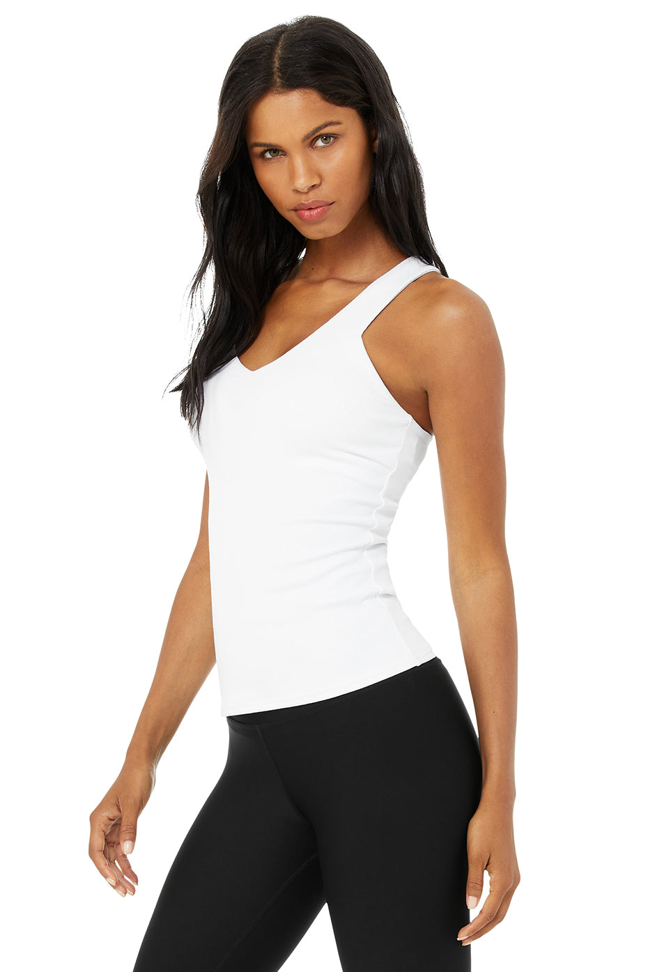 White Women's Alo Yoga Elevate Tanks | RIX-214750