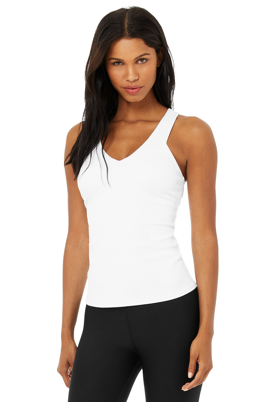 White Women\'s Alo Yoga Elevate Tanks | RIX-214750