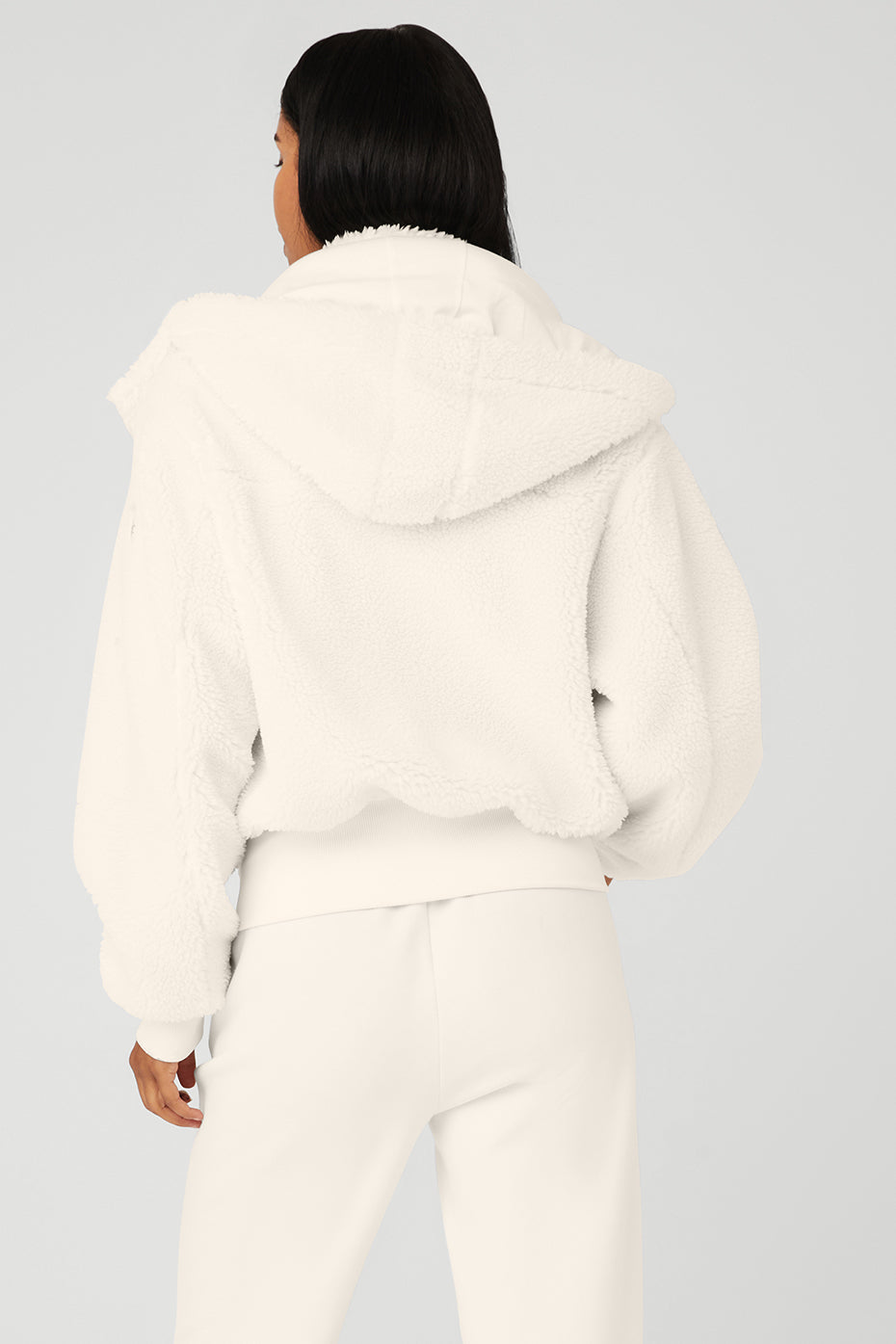 White Women's Alo Yoga Foxy Sherpa Jackets | BLQ-897042