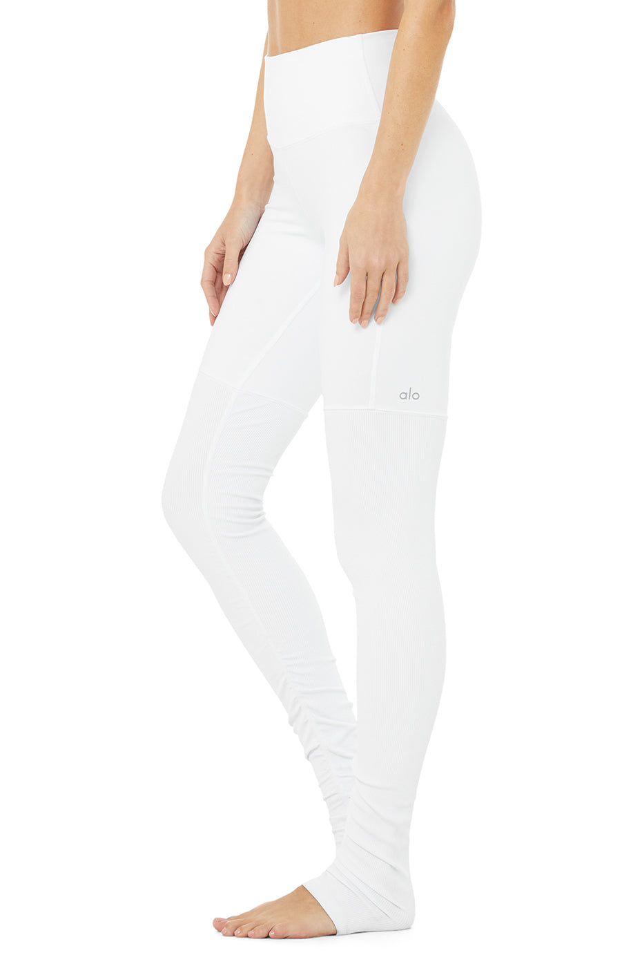 White Women's Alo Yoga High-Waist Goddess Leggings | HUQ-679582