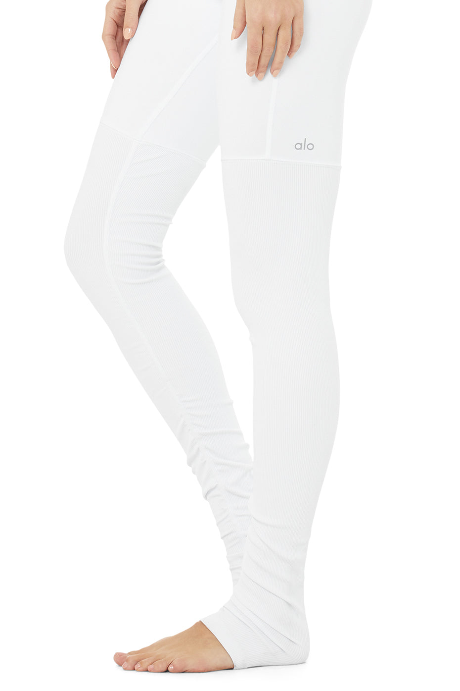 White Women's Alo Yoga High-Waist Goddess Leggings | HUQ-679582