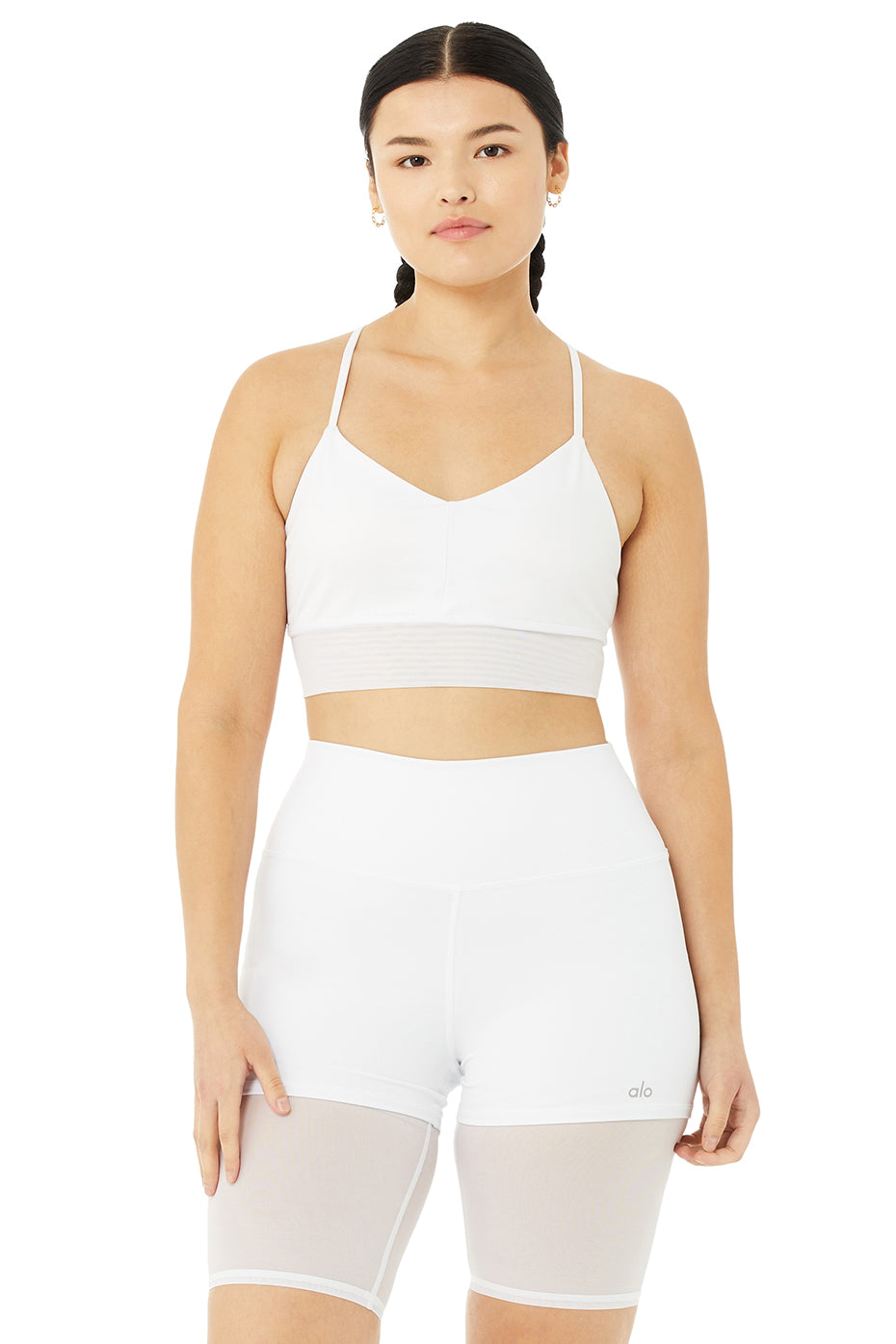 White Women's Alo Yoga Lavish Bras | UGX-931657