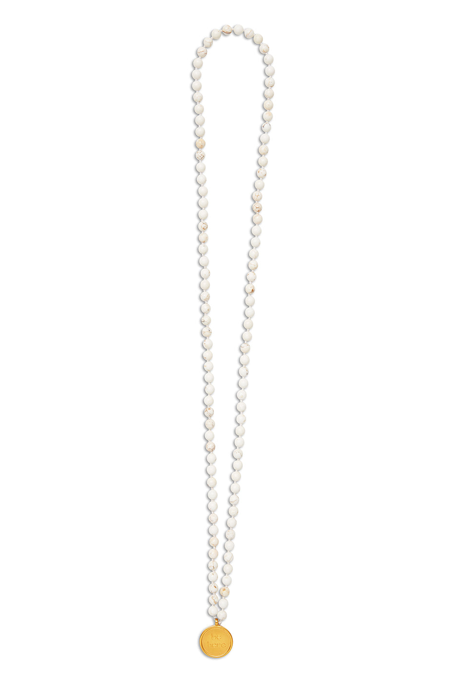 White Women's Alo Yoga Mala Necklace Jewelry | HMZ-374926