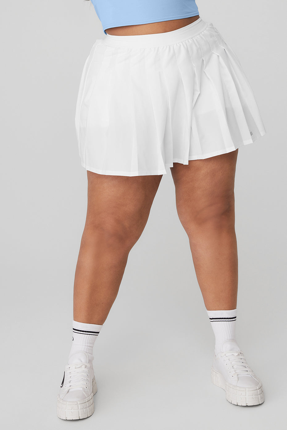 White Women's Alo Yoga Varsity Tennis Skirts | IKN-872459