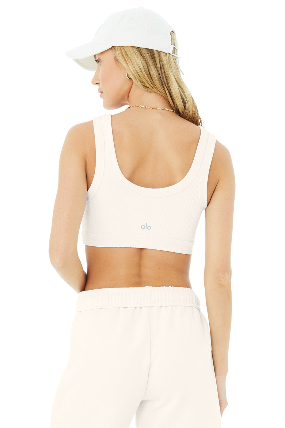 White Women's Alo Yoga Wellness Bras | DVK-851346