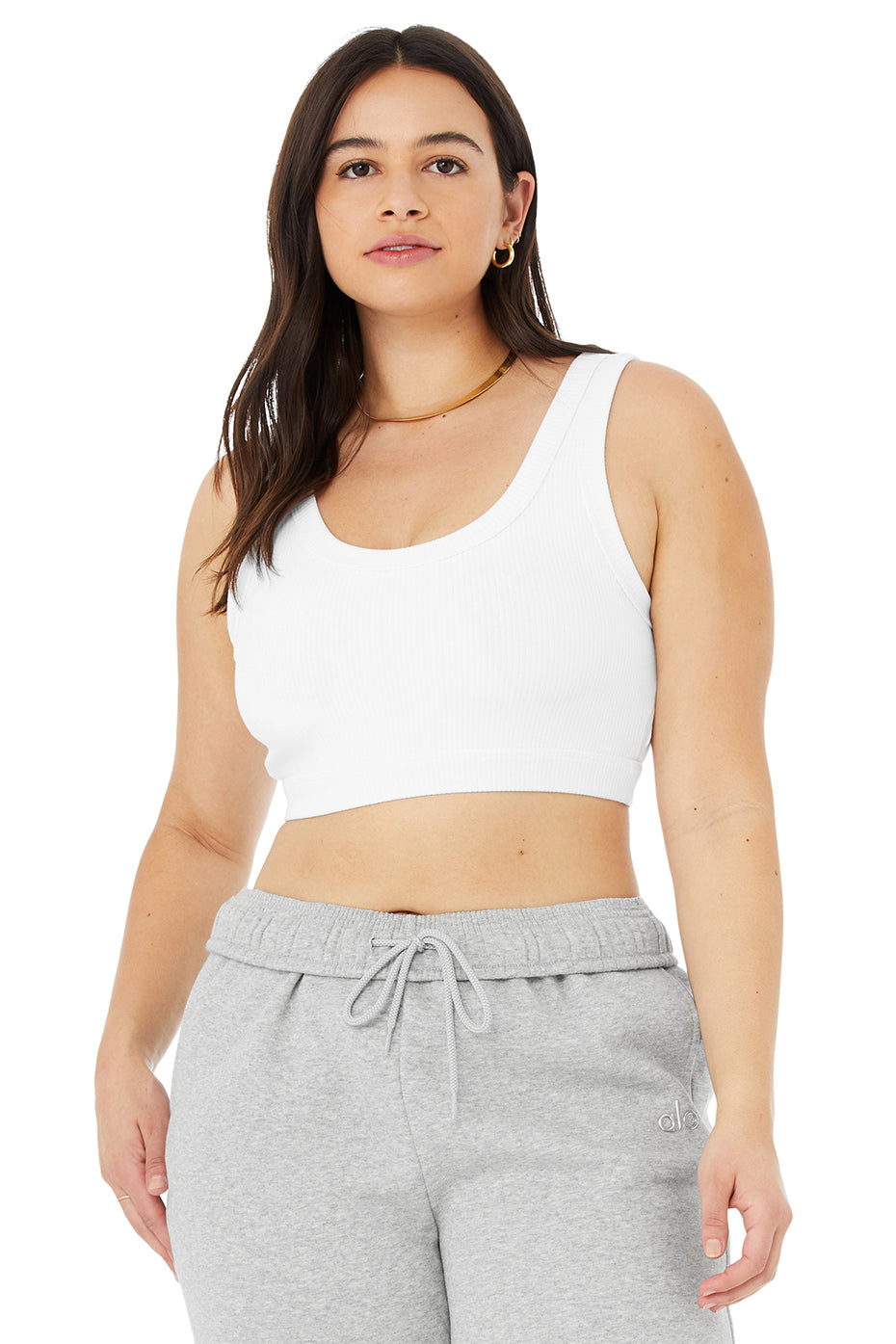 White Women's Alo Yoga Wellness Bras | XMH-426105